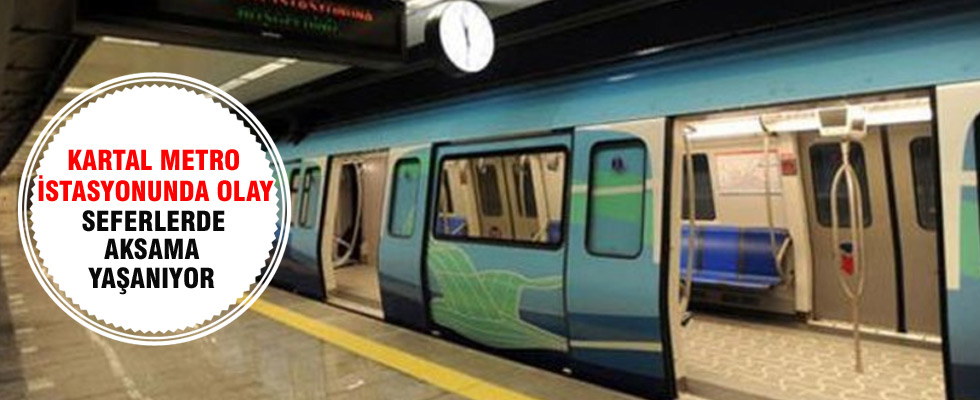 Kartal metrosunda intihar girişimi