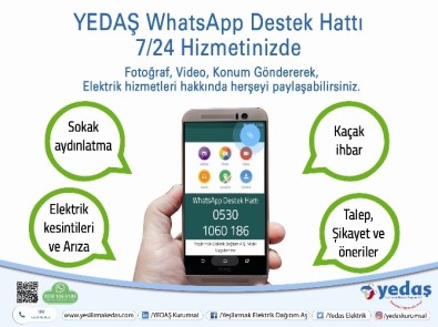 YEDAS Whatsapp Destek Hattı Hizmette