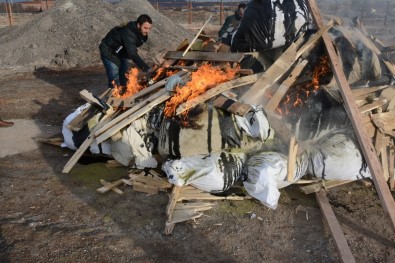 Aksaray'da 1 Ton 180 Kilo Esrar Yakılarak İmha Edildi