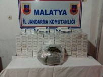 OKUL SERVİSİ - Malatya'da 7 Bin 300 Paket Kaçak Sigara Ve 348 Gram Esrar Ele Geçirildi