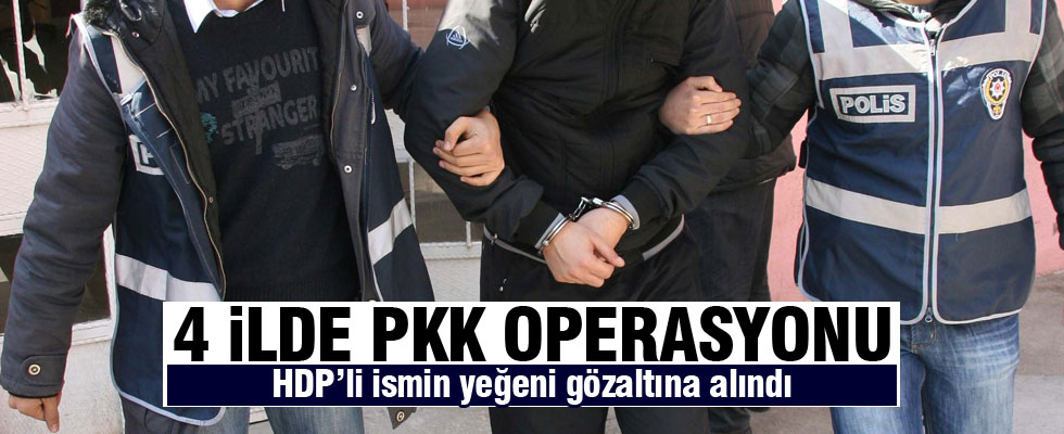 PKK'ya yönelik 4 ilde operasyon