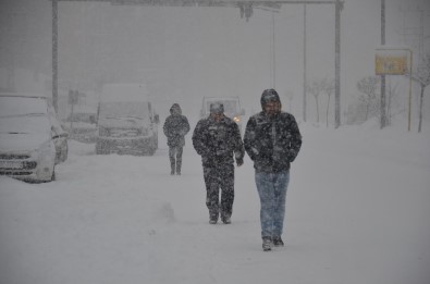 Yüksekova'da Yoğun Kar Yağışı