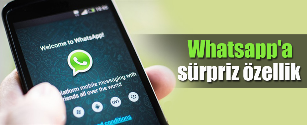 Whatsapp'a sürpriz özellik