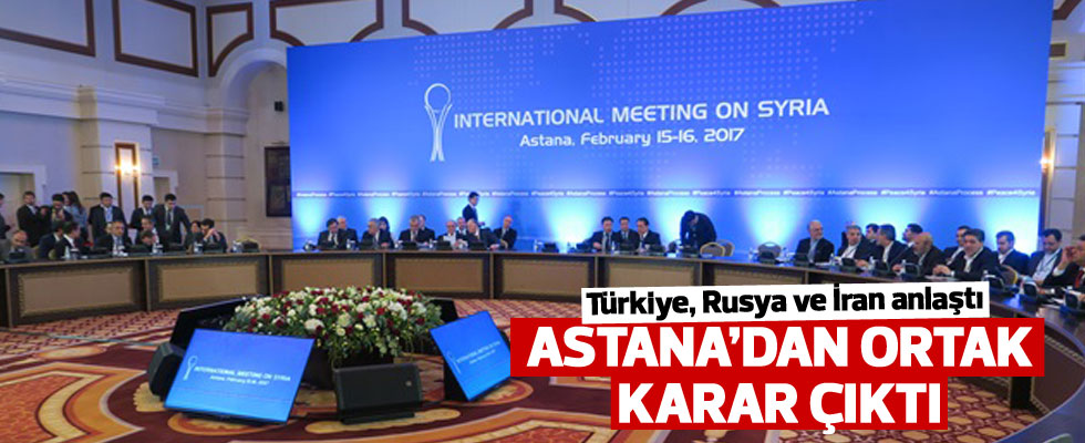 Astana'da ortak denetleme komisyonu kurulacak