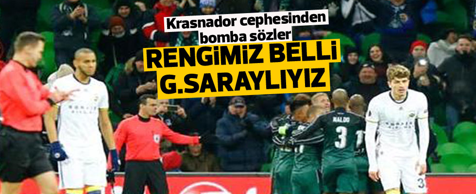 Krasnodar yöneticisi: 'Biz Galatasaraylıyız'