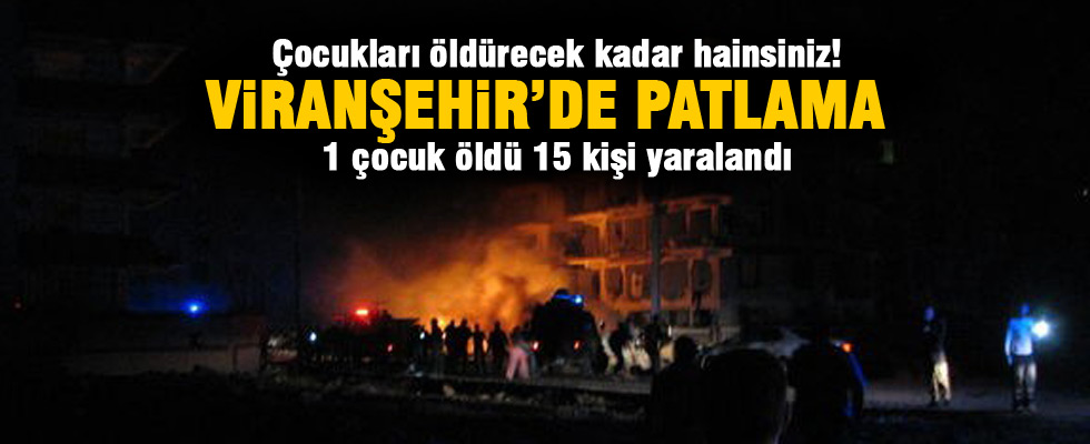 Şanlıurfa Viranşehir'de patlama!