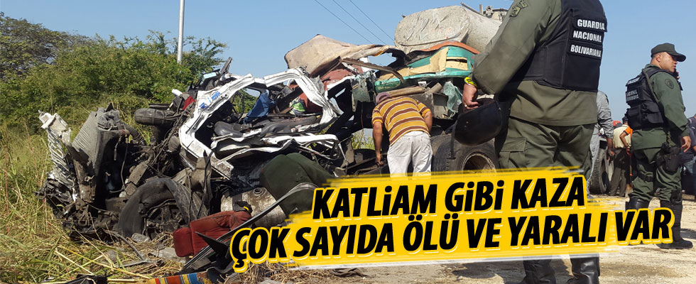 Venezuela'da korkunç kaza: 16 ölü, 50 yaralı