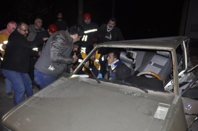 Seydişehir' De İki Otomobil Çarpıştı Açıklaması 6 Yaralı