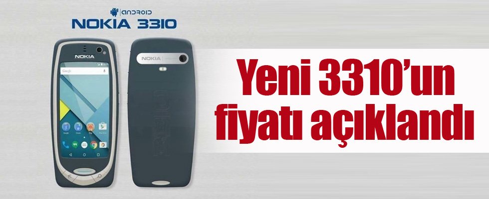 Yeni 3310'un fiyatı açıklandı