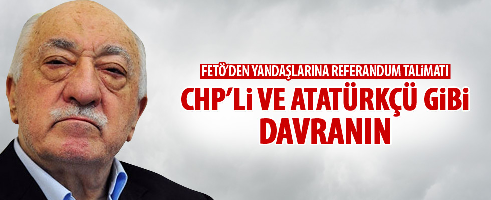 FETÖ elebaşı Gülen'den referandum talimatı