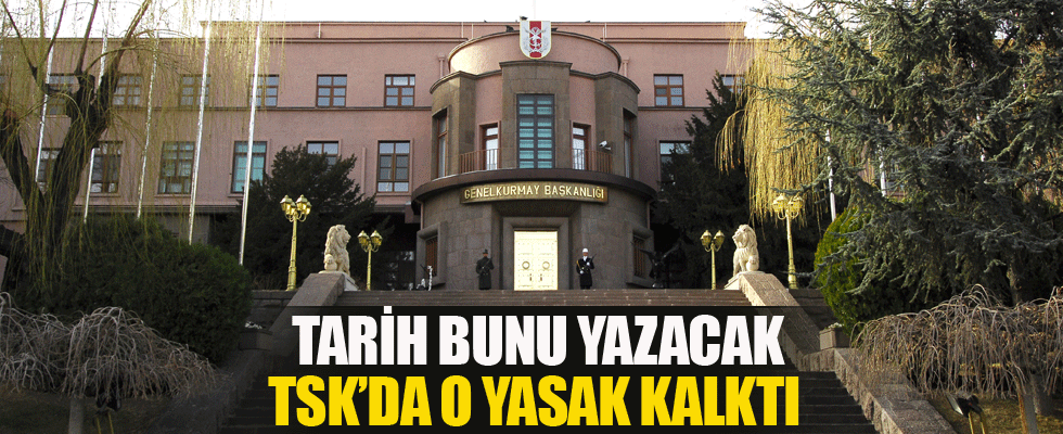 TSK'da başörtüsü yasağı kalktı