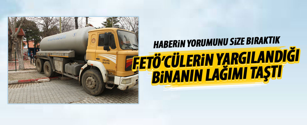 Darbecilerin yargılandığı binanın lağımı taştı