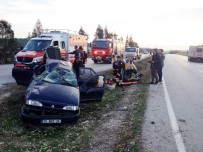 İzmir'de Otomobil Takla Attı  Açıklaması6 Yaralı