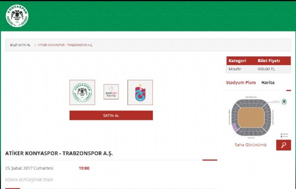 900 liraya maç bileti