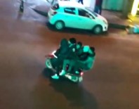 Motosiklete 5 Kişi Bindiler