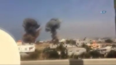 İsrail Gazze'yi Vurdu Açıklaması 4 Yaralı