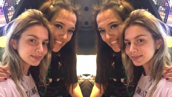 Demet Akalın ve Aleyna Tilki bir AVM'de karşılaştı