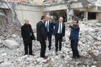 İNŞAAT ALANI - Başkan Kayda Yıkım Alanında İnceleme Yaptı