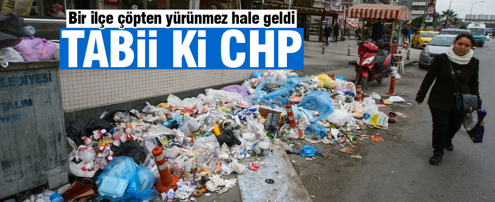 İzmir Karabağlar'da çöpler toplanmıyor