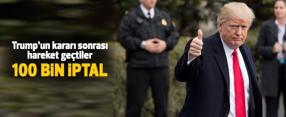 Trump'ın kararından sonra 100 bin vize iptal edildi