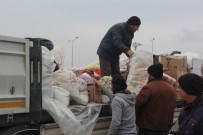 AZEZ - Halep'e Yardımlar Hız Kesmeden Sürüyor