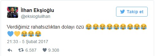 İlhan Ekşioğlu'ndan olay tweet
