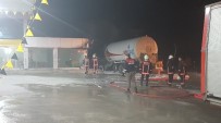 GÖRGÜ TANIĞI - Başkent'te benzin istasyonunda yangın