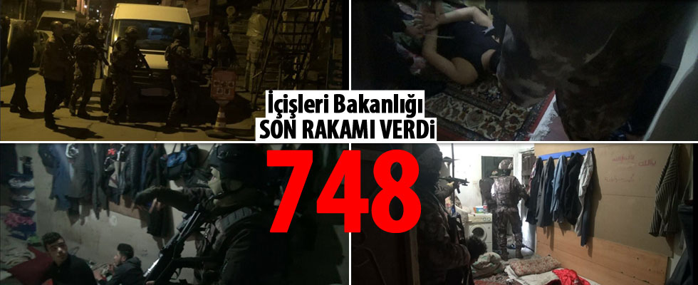 DEAŞ'a 29 ilde operasyon: 748 gözaltı