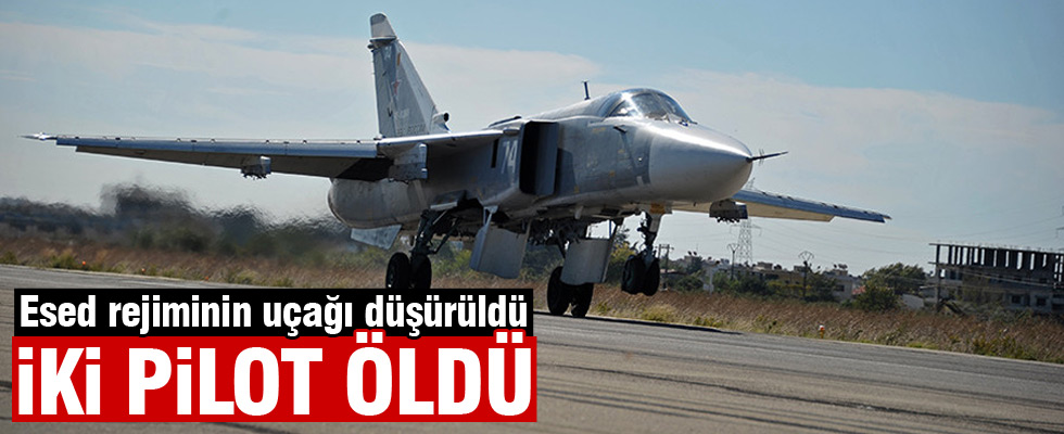 Halep'te Esad'ın uçağı düşürüldü