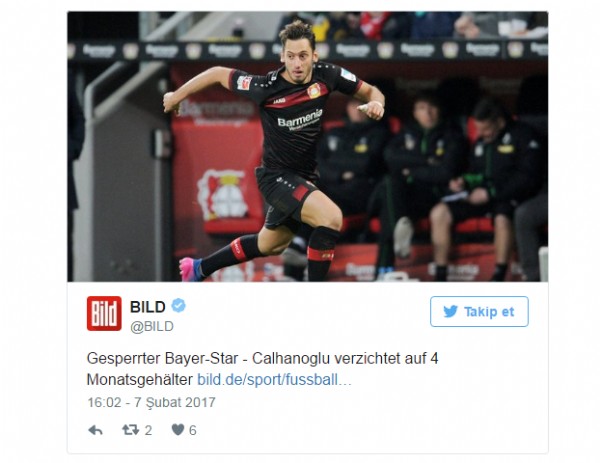 Hakan Çalhanoğlu'ndan flaş karar