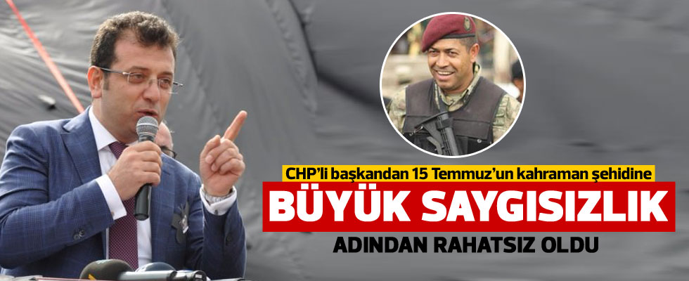 CHP'li başkanın 'Ömer Halisdemir' rahatsızlığı