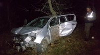 Samsun'da Otomobil Şarampole Yuvarlandı Açıklaması 1 Ölü, 2 Yaralı