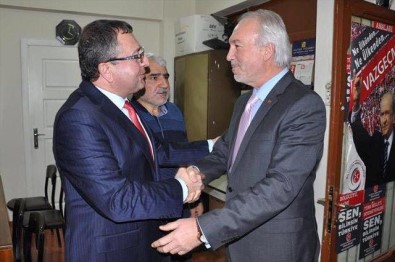 Başkan Kamil Saraçoğlu, MHP İl Başkanı Türker'i Ziyaret Etti