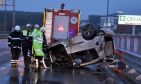 SINAN YıLDıZ - Tekirdağ'da Hafif Ticari Araç Takla Attı Açıklaması 6 Yaralı