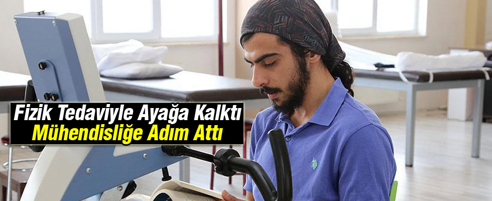 Fizik tedaviyle ayağa kalktı, uzay mühendisliği için adım attı