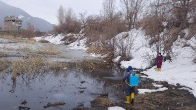 Hakkari Belediyesinden Larva İlaçlama Çalışması