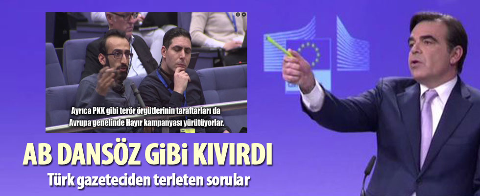 AB Komisyonu sözcüsü dansöz gibi kıvırdı.