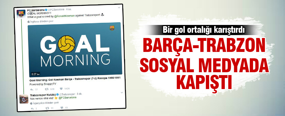 Trabzonspor’dan Barcelona’ya cevap