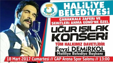 Uğur Işılak Şanlıurfa'da Konser Verecek