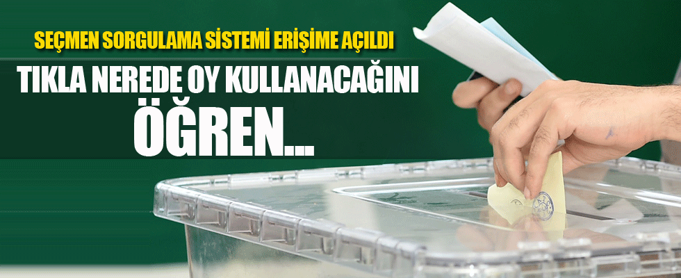 YSK seçmen sorgulama 2017 (Nerede oy kullanacağım?)