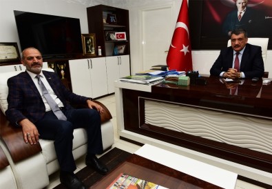 MÜSİAD Şube Başkanı Kalan'dan Başkan Gürkan'a Ziyaret