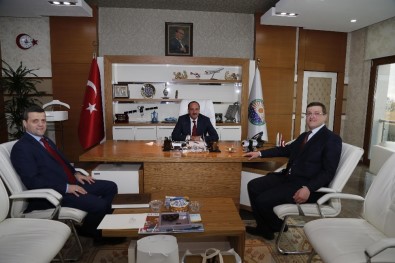 Ahmet Yesevi Üniversitesi Mütevelli Heyet Başkanı Yıldız'dan Başkan Duruay'a Ziyaret