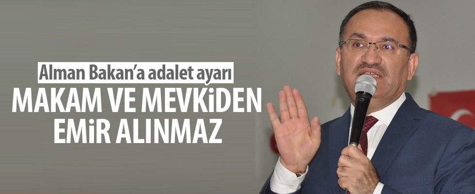 Bozdağ'dan Alman Bakan'a mektup