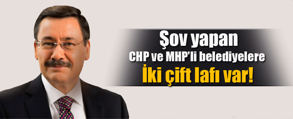 Melih Gökçek'ten CHP'li ve MHP'li belediyelere ayar