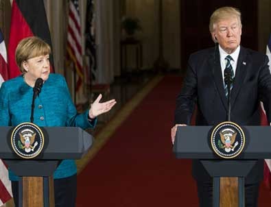 Trump'tan Merkel'e Obama göndermesi