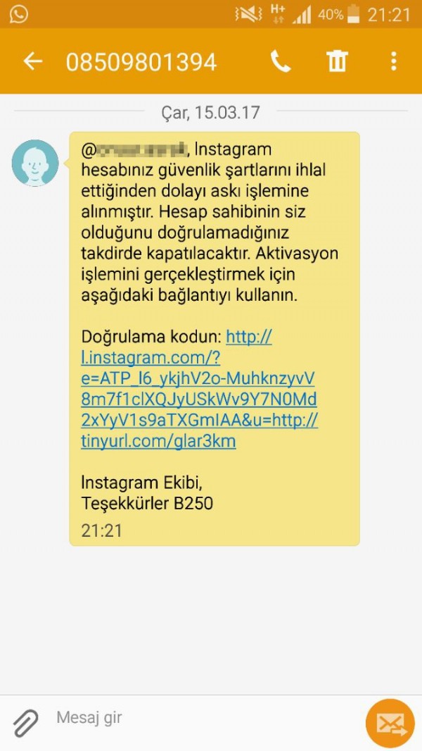 Instagram kullanıcıları dikkat