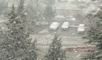 KAZMA KÜREK - Elazığ'a Lapa Lapa Kar Yağdı