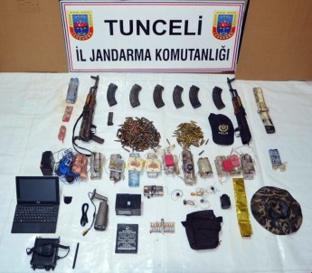 Tunceli'de  Bomba Düzenekleri Ve Çok Sayıda Mühimmat Ele Geçirildi