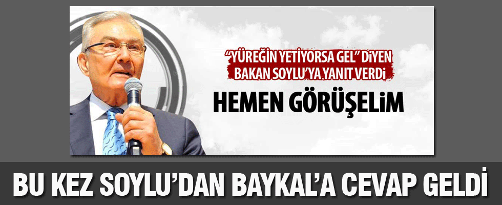 Bu kez Soylu'dan Baykal'a cevap geldi