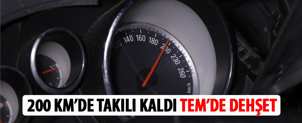 Alkollü sürücü 200 kilometre hızla dehşet saçtı